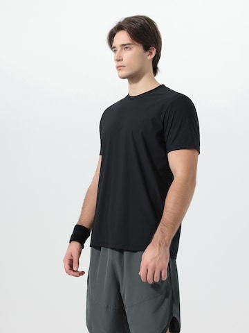 YOUTHUP Funktionsshirt 'Lichtschein'‌‌‌‌‌‌‌‌‌ in Schwarz