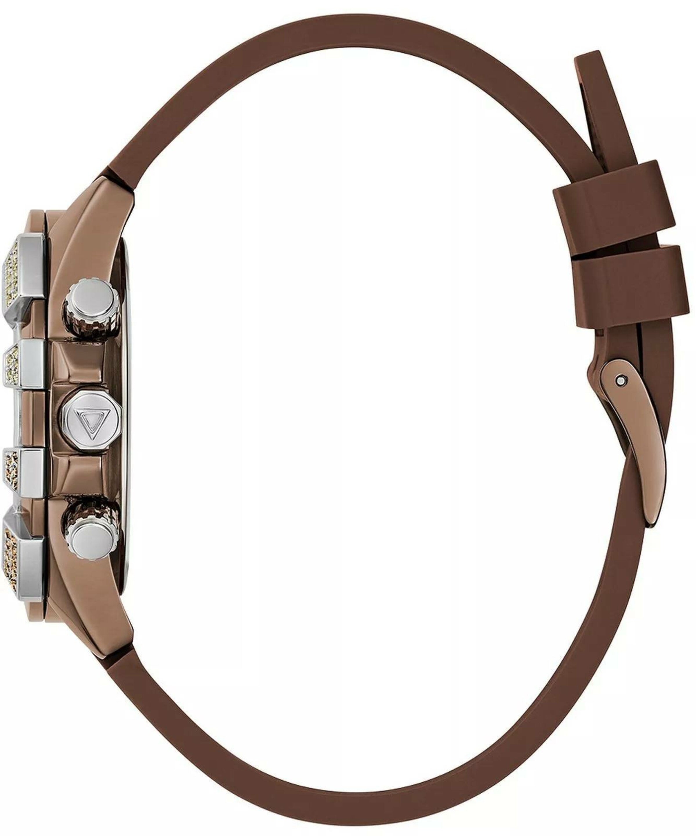 GUESS Analoguhr in Bronze