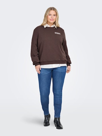 Sweat-shirt 'CARSONNY' ONLY Carmakoma en marron