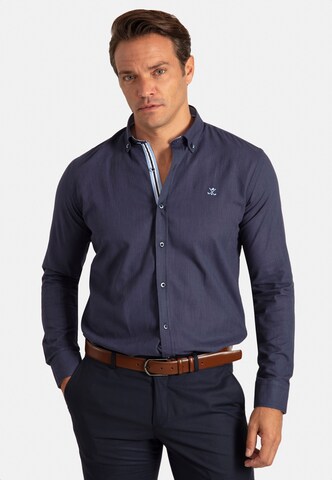 Sir Raymond Tailor Regular Fit Freizeithemd 'Patty' in Blau: Vorderseite