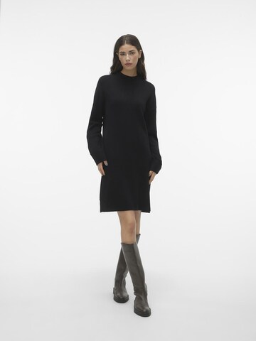 VERO MODA Knit dress 'Goldneedle' in Black