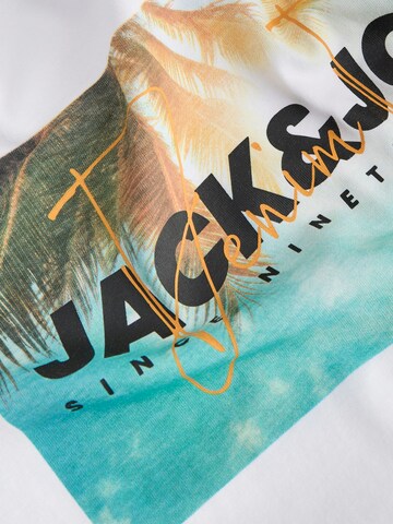 Jack & Jones Plus - Camiseta 'JJINDIANA' en blanco