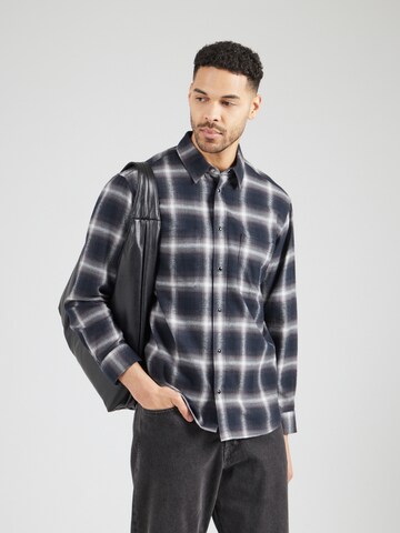 The Kooples Regular fit Overhemd in Zwart: voorkant