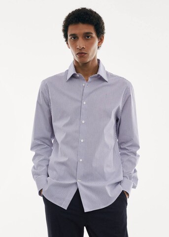 MANGO MAN Regular fit Button Up Shirt 'Corsa' in Blue: front