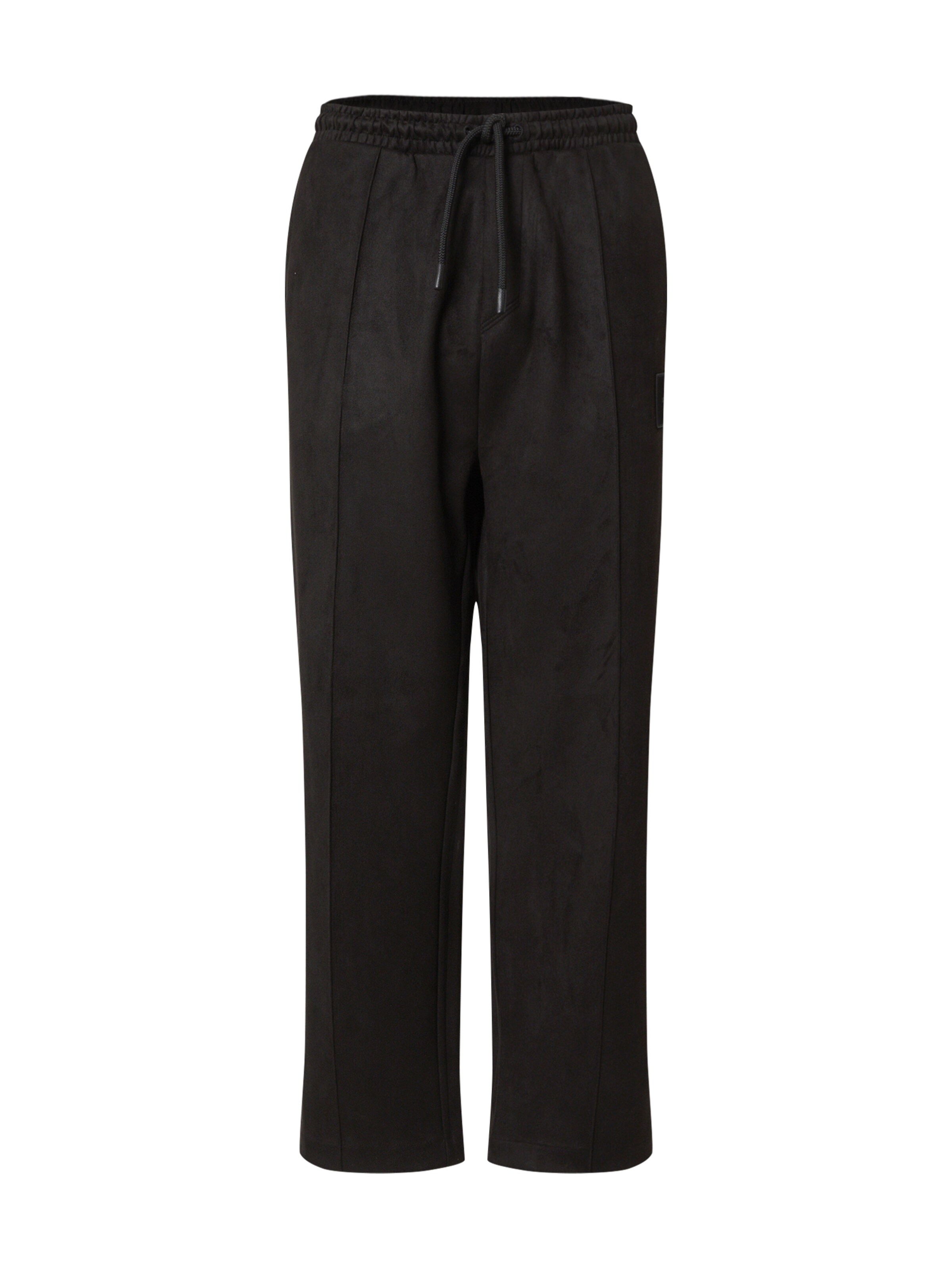 BOSS Широка кройка Панталон 'Hurley' в черно: отпред