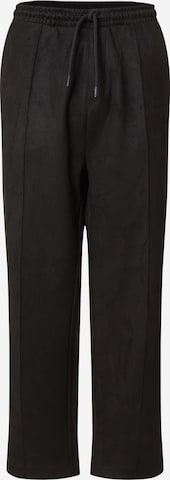 BOSS Lużny krój Spodnie 'Hurley' w kolorze czarny: przód