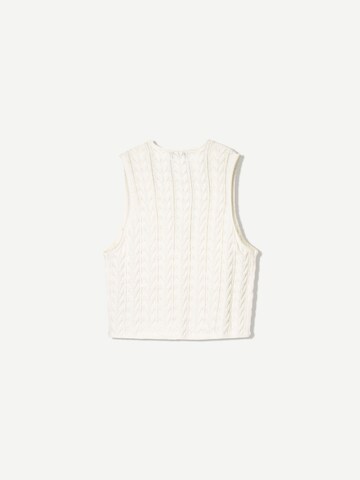 Bershka Strickjacke in Weiß