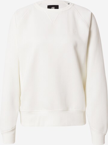 G-Star RAW Sweatshirt 'Premium core 2.0' in White: front