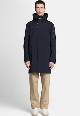 g-lab Between-Seasons Parka 'Impact' in Blue: front
