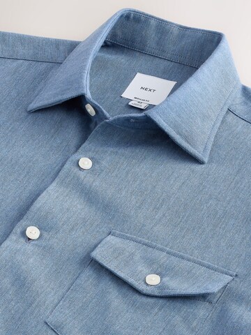 Next - Ajuste regular Camisa 'Archive' en azul