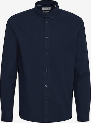 !Solid Overhemd 'Val' in Blauw: voorkant