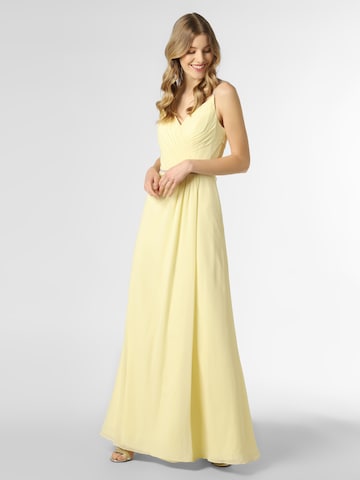 Luxuar Fashion Evening Dress in Yellow: front