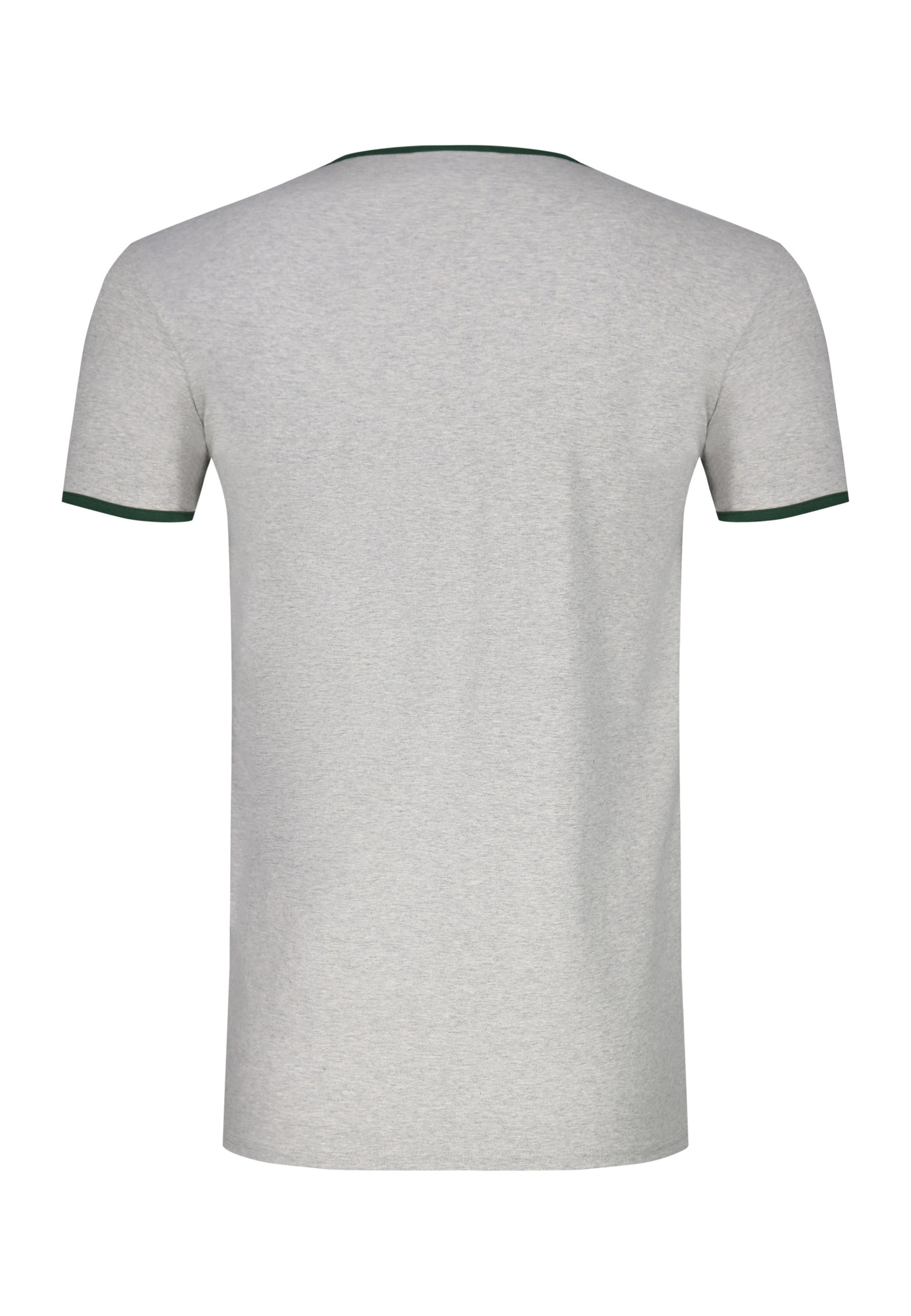 SikSilk - Camiseta 'Ringer' en gris