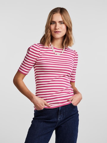PIECES Shirt 'RUKA' in Pink: predná strana