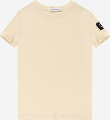 Calvin Klein Jeans Paita värissä beige: edessä