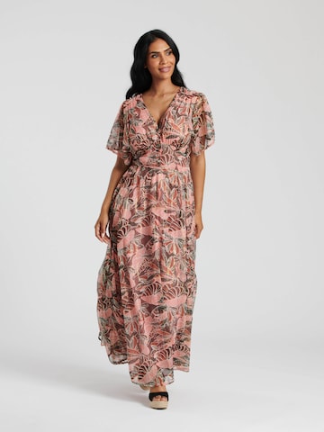 South Beach Jurk in Roze: voorkant