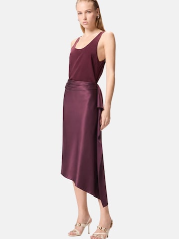 PINKO - Falda 'PINKO NEW CARAMBOLA GONNA SATIN GONNA' en rojo