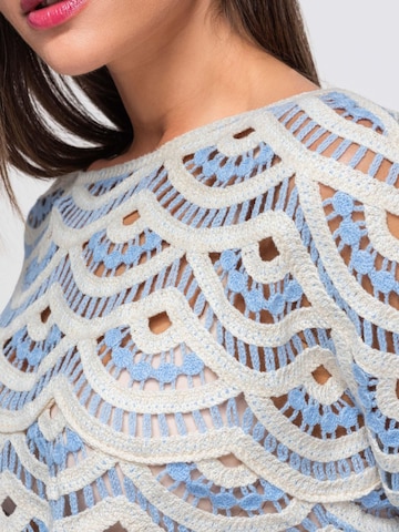 Ombre Blouse in Blauw