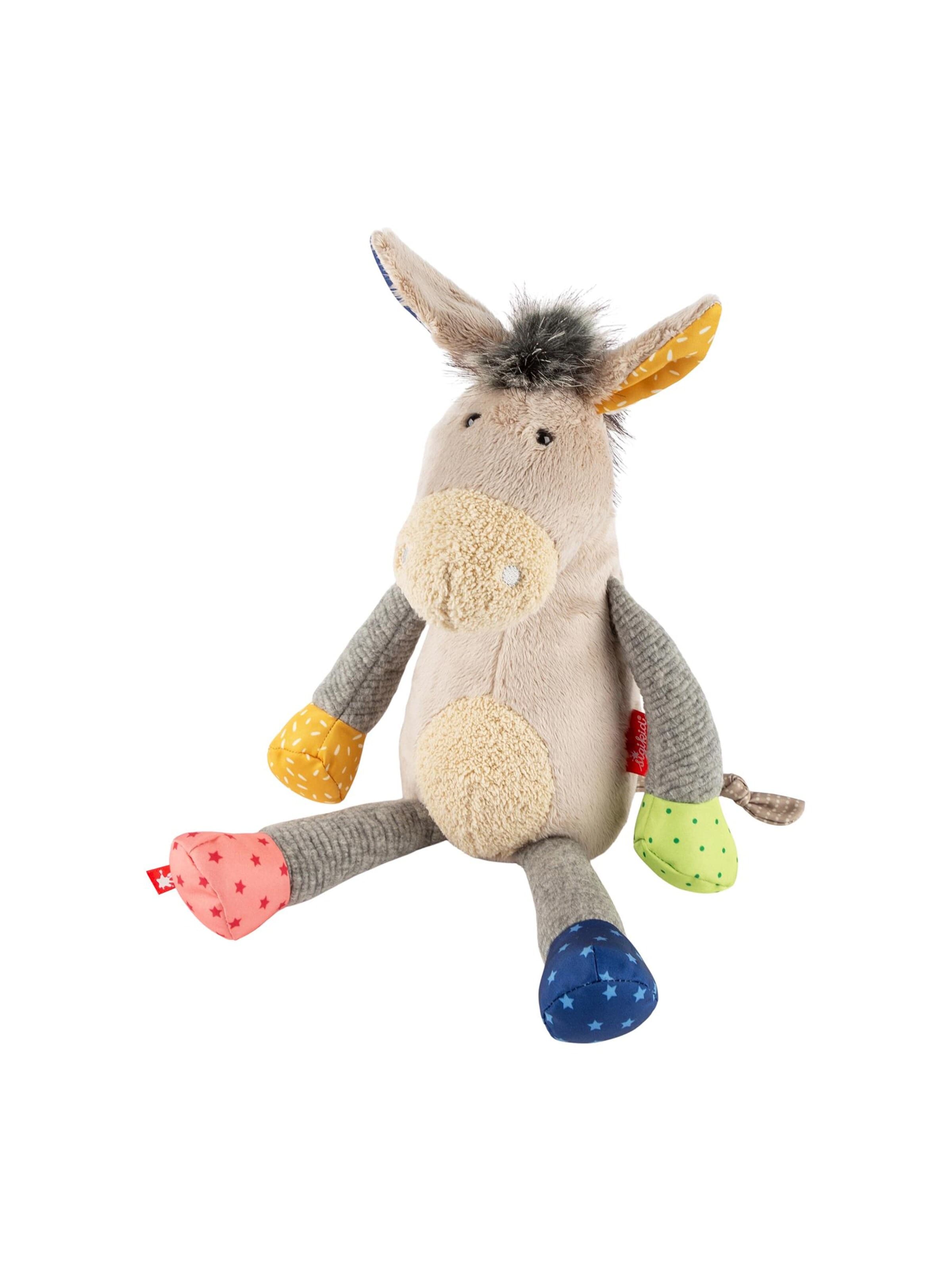 SIGIKID Stuffed animals 'Kuscheltier Esel Patchwork Sweety' in Beige: front