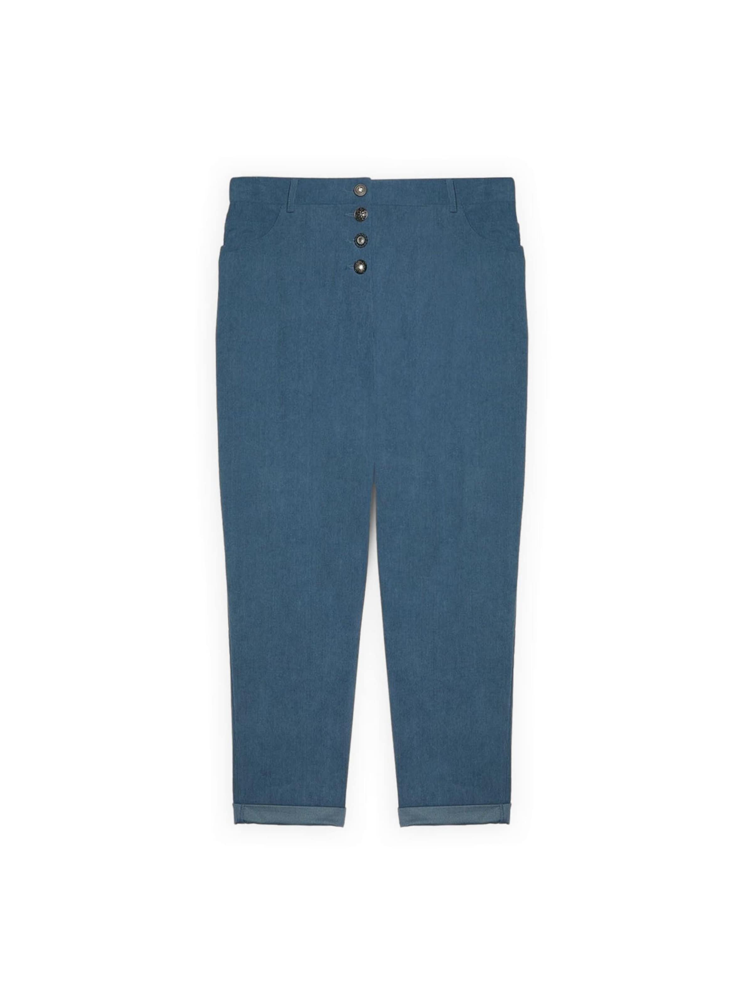 Fiorella Rubino Regular Trousers in Blue: front