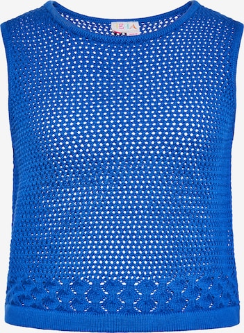 IZIA Gebreide top in Blauw: voorkant