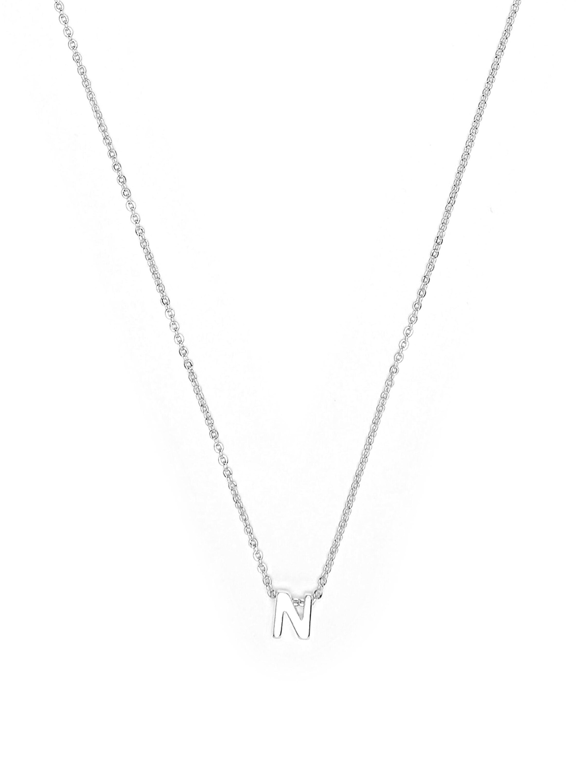 Luxenter Halsband 'N' i silver