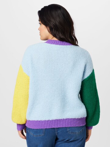 ONLY Carmakoma Sweater 'ALYSSA' in Blue