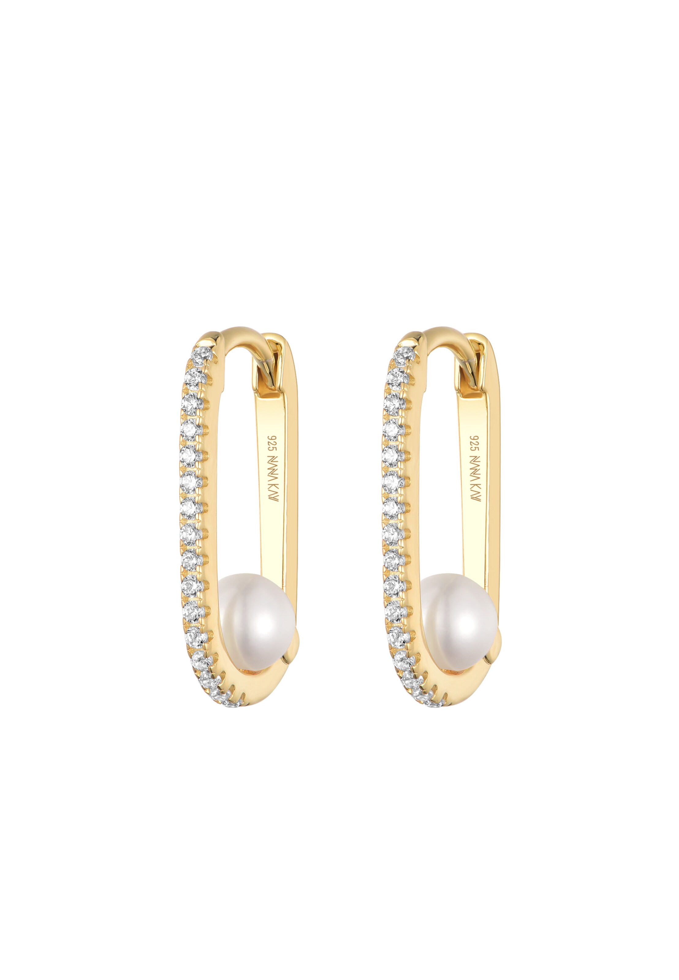 Nana Kay Earrings 'Baroque Flair' in Yellow: front