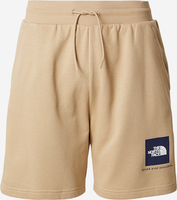 Regular Pantaloni 'BOX NSE' de la THE NORTH FACE pe verde: față