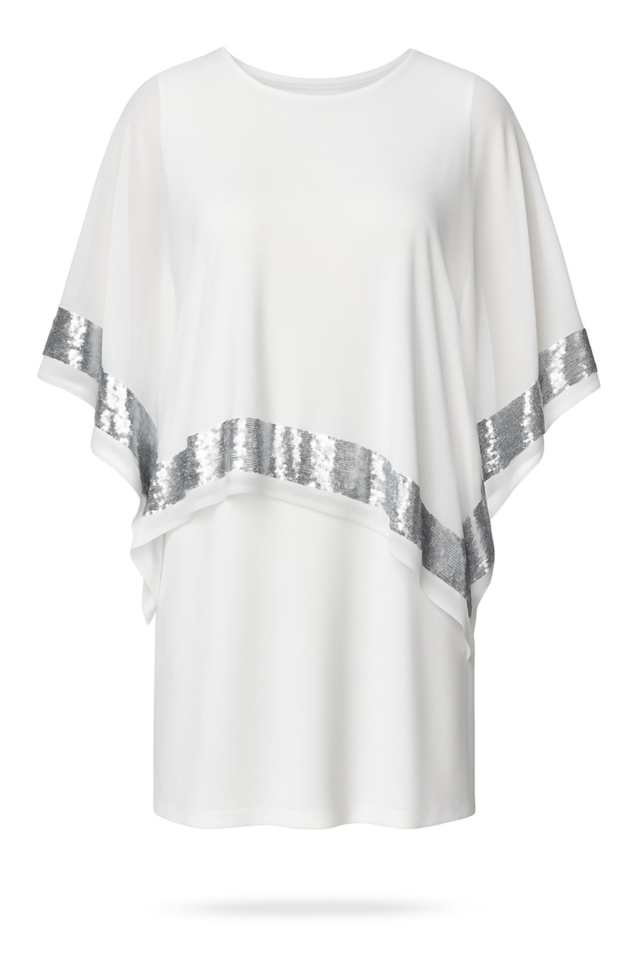 Shape Of You Kleid in silber / weiß, Produktansicht