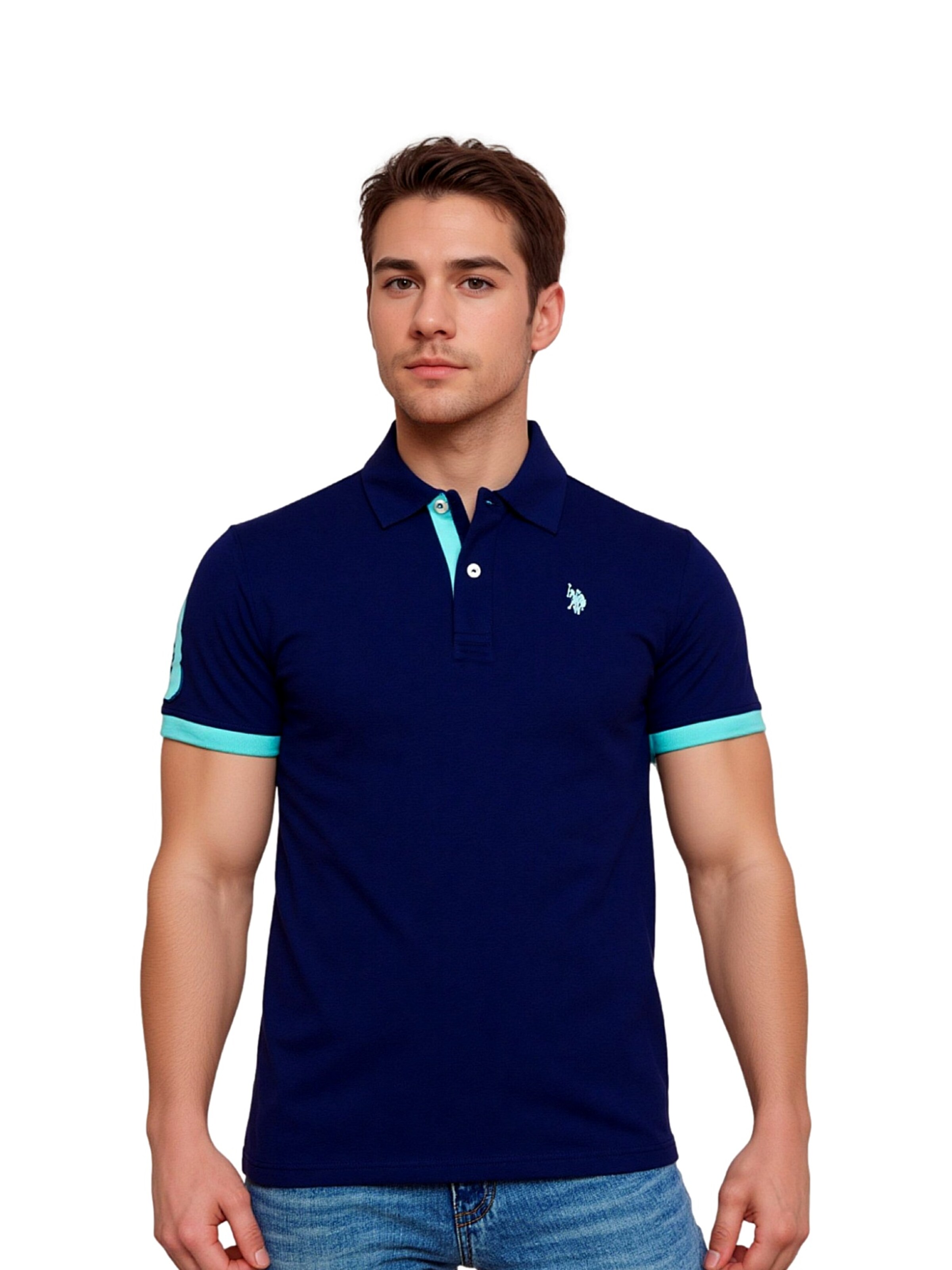 T-Shirt 'Big DBH no 3' U.S. POLO ASSN. en bleu : devant