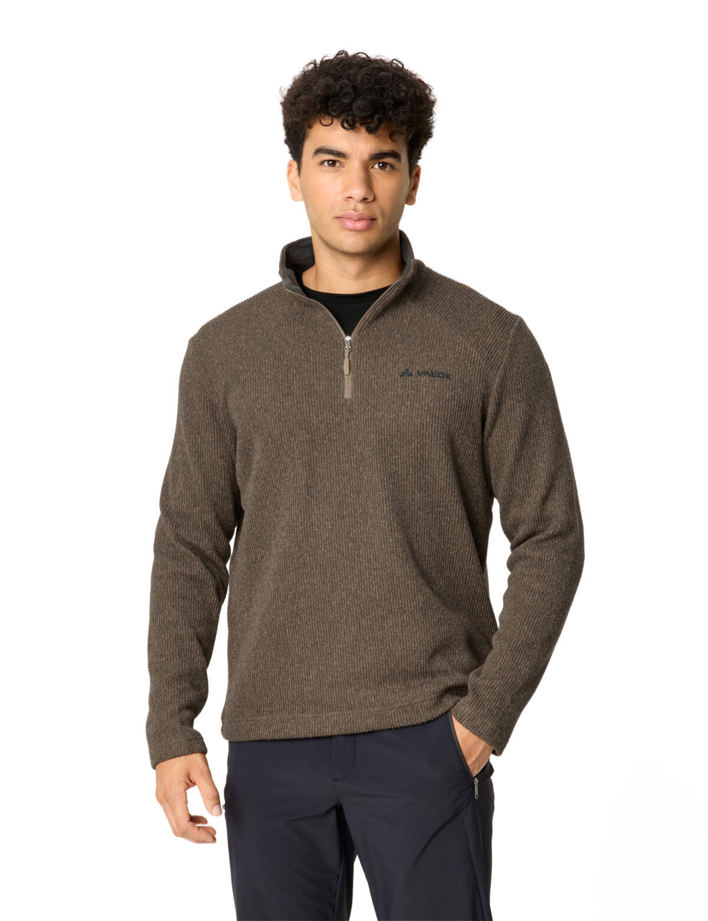 VAUDE Sports sweater 'Tesero II' in Beige