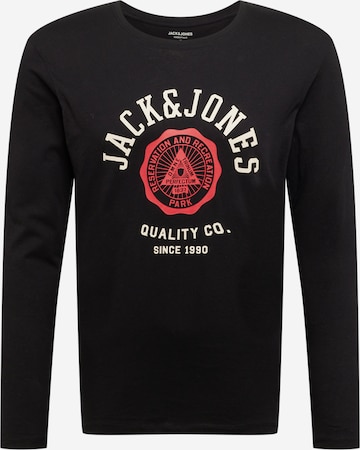 JACK & JONES Póló - fekete: elől