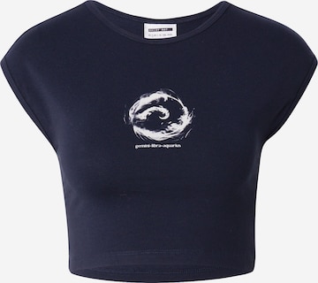 Noisy may T-shirt 'KATINKA' i blå: framsida