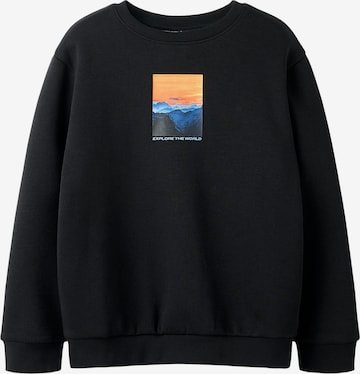 Sweat 'NKMNewton' NAME IT en noir : devant