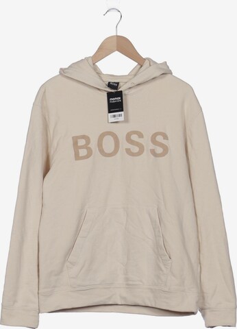 BOSS Sweatshirt & Zip-Up Hoodie in XL in Beige: front