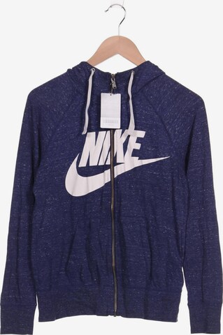 NIKE Sweatshirt & Zip-Up Hoodie in S in Blue: front