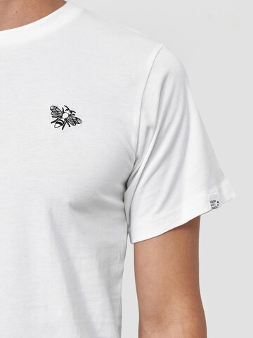 Mikon T-shirt 'Fliege' i vit