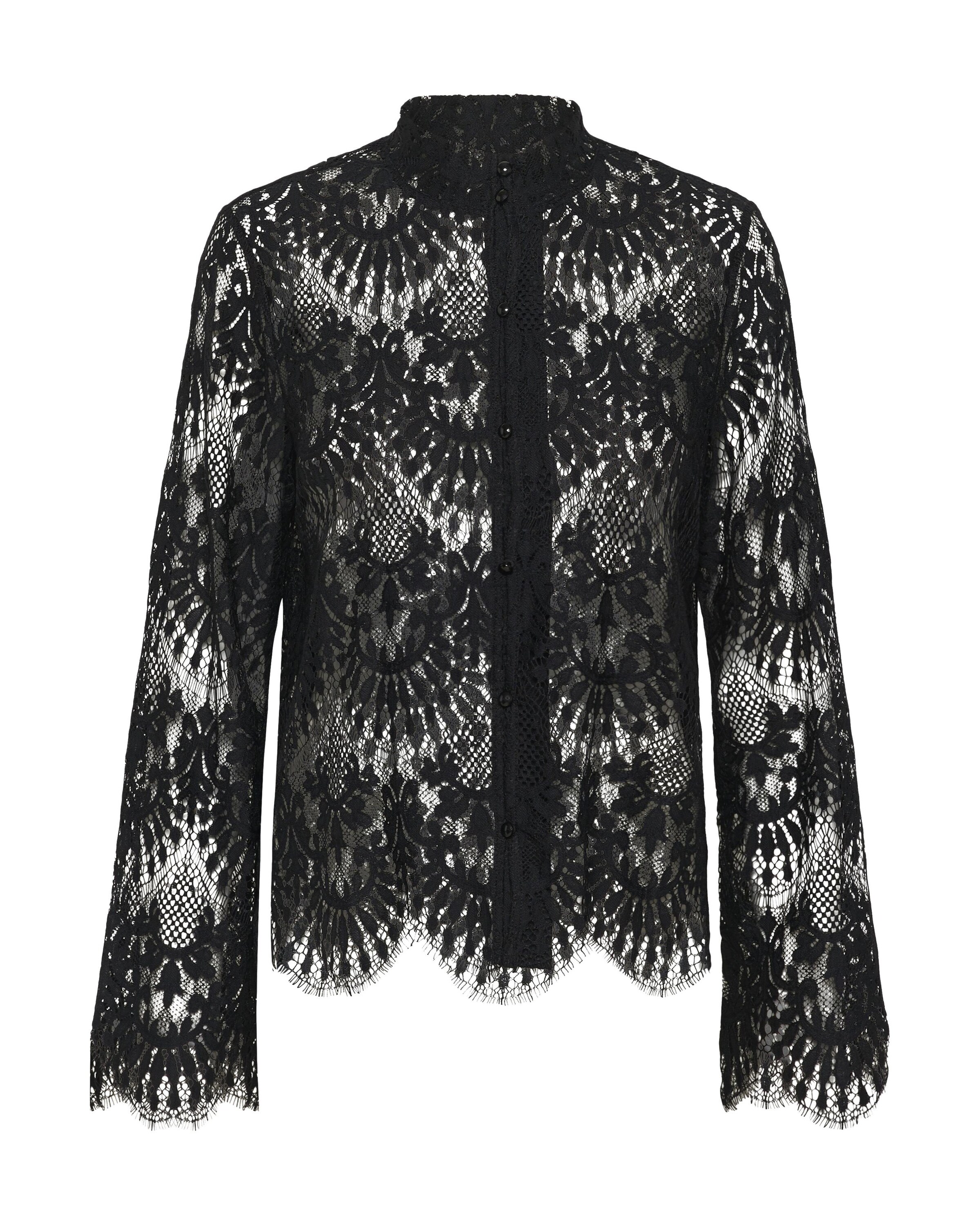 CULTURE Blouse 'CUazime Okram' in Zwart: voorkant