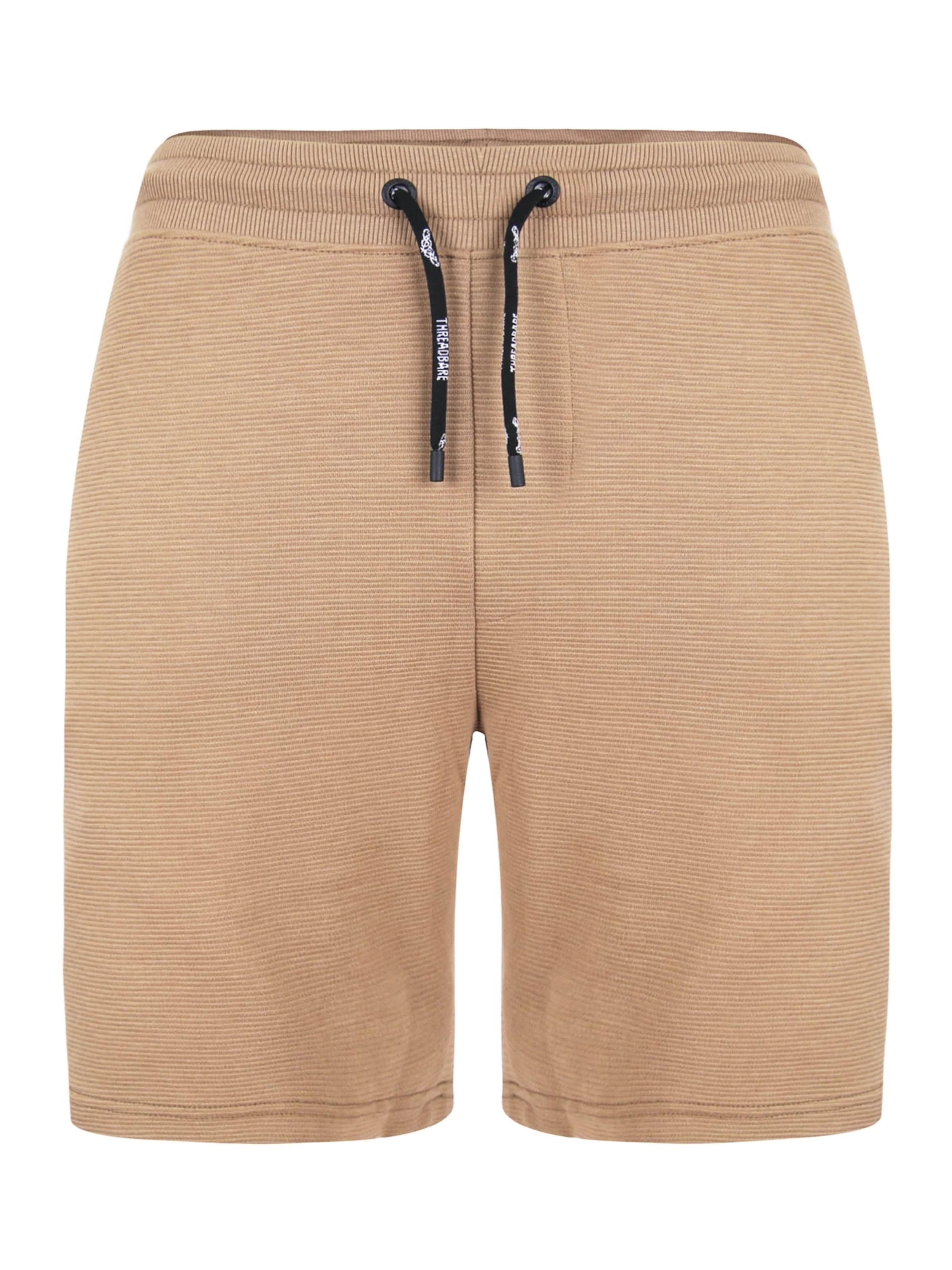 Threadbare Regular Trousers 'Ottoman' in Brown: front