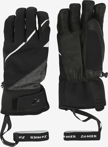 Zanier Full finger gloves '50° North' in Black: front