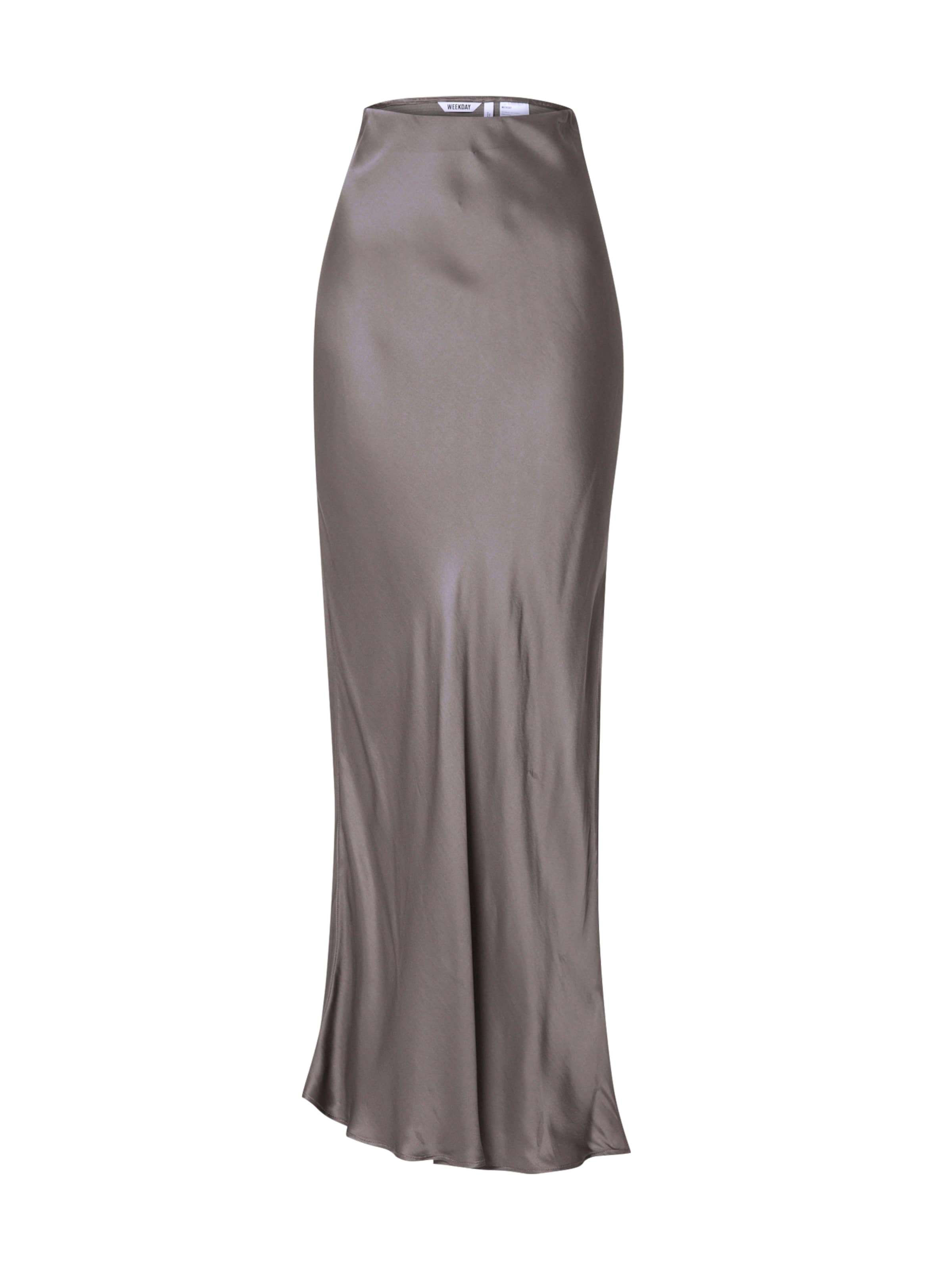 Jupe 'Oka' WEEKDAY en marron : devant