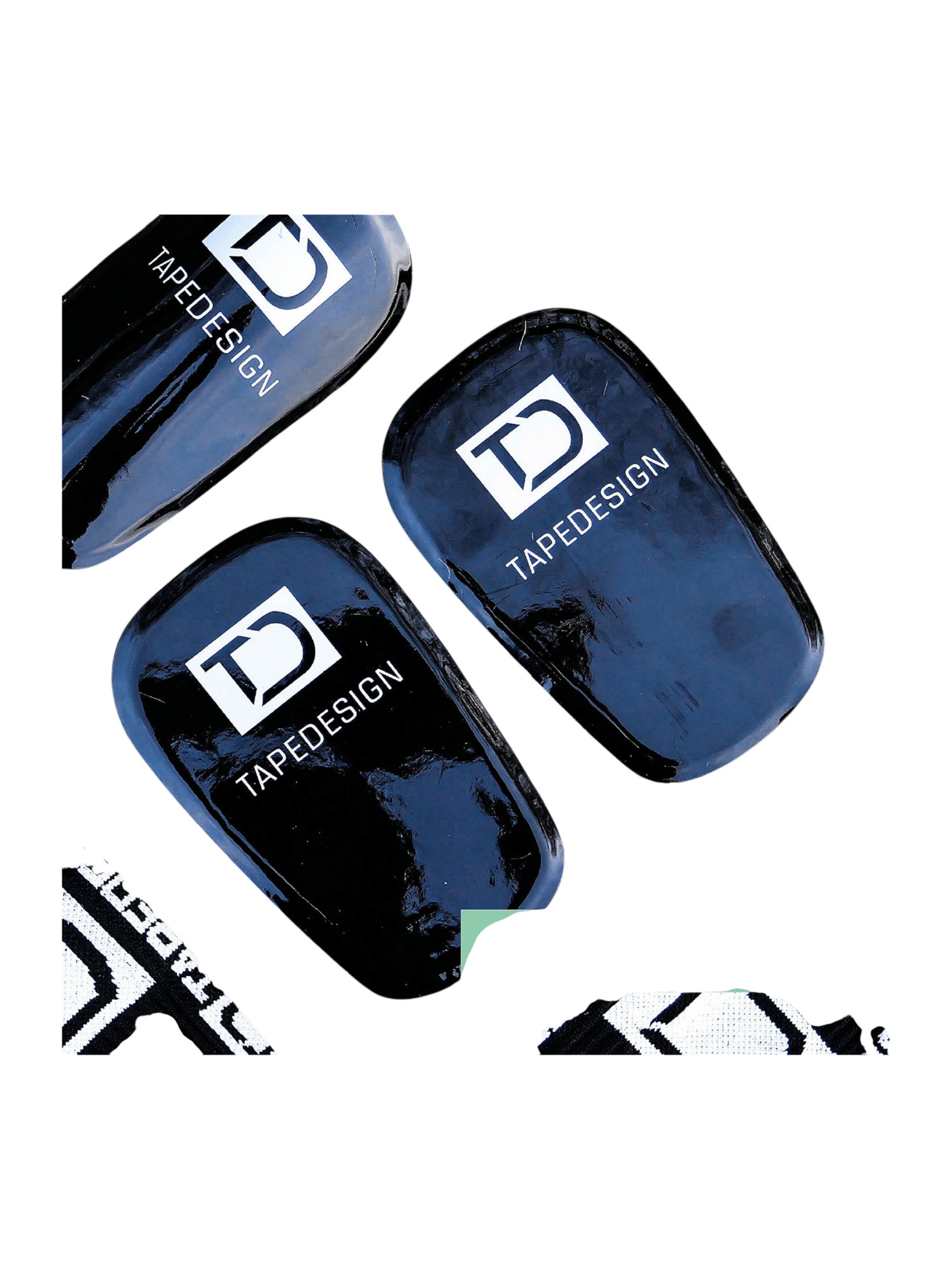 Tapedesign Schienbeinschoner in Schwarz