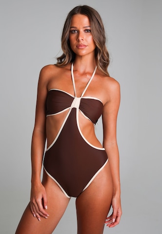 Moda Minx Badpak in Bruin