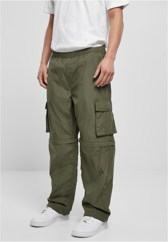 Loosefit Pantalon cargo Urban Classics en vert : devant