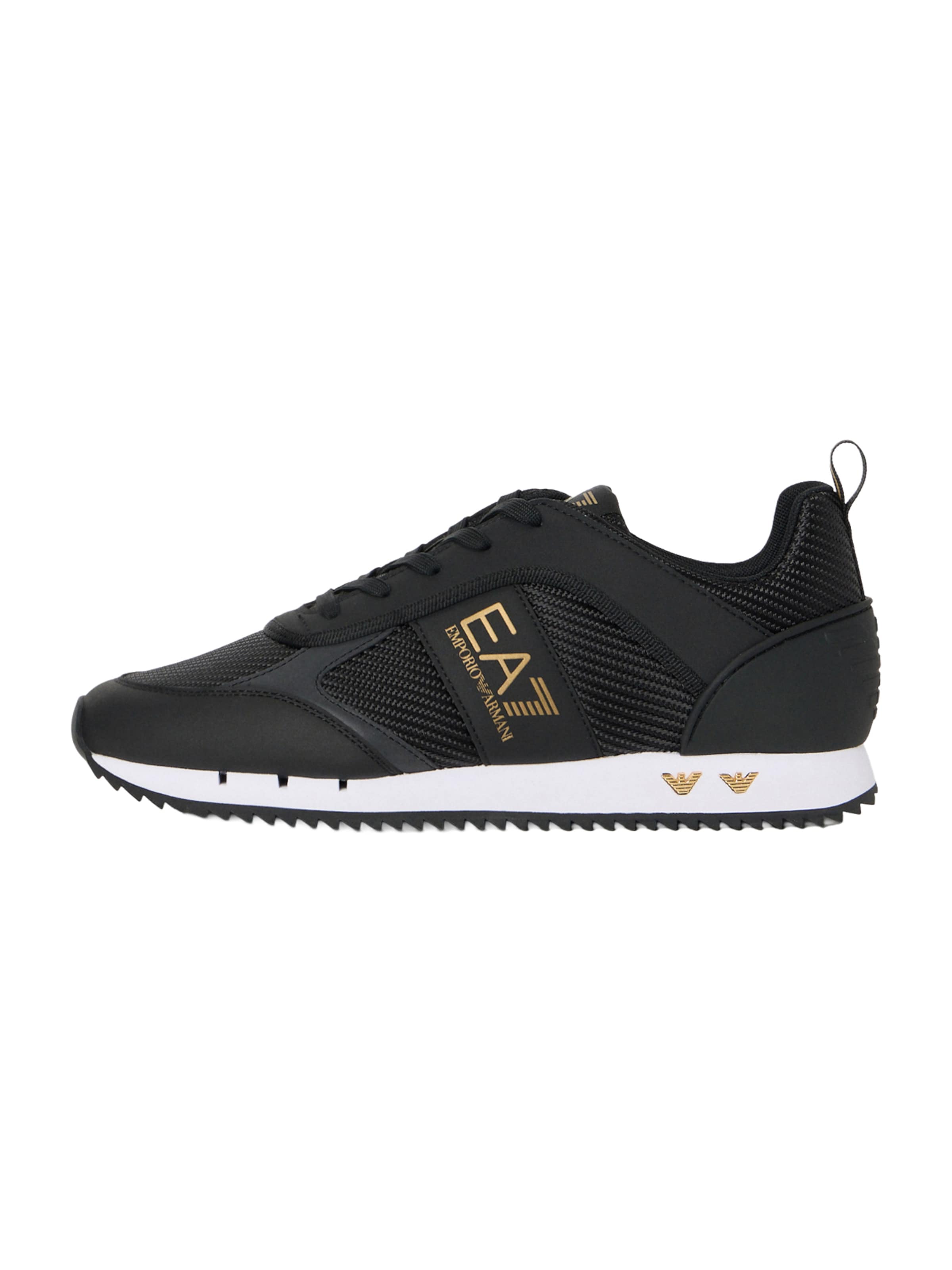 EA7 Emporio Armani Sneakers laag in Zwart: voorkant