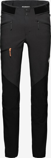 MAMMUT Outdoorhose 'Courmayeur' in anthrazit / neonorange / schwarz / weiß, Produktansicht