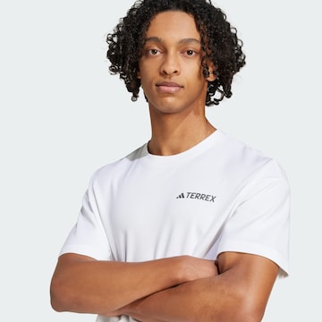 T-Shirt fonctionnel ADIDAS TERREX en blanc