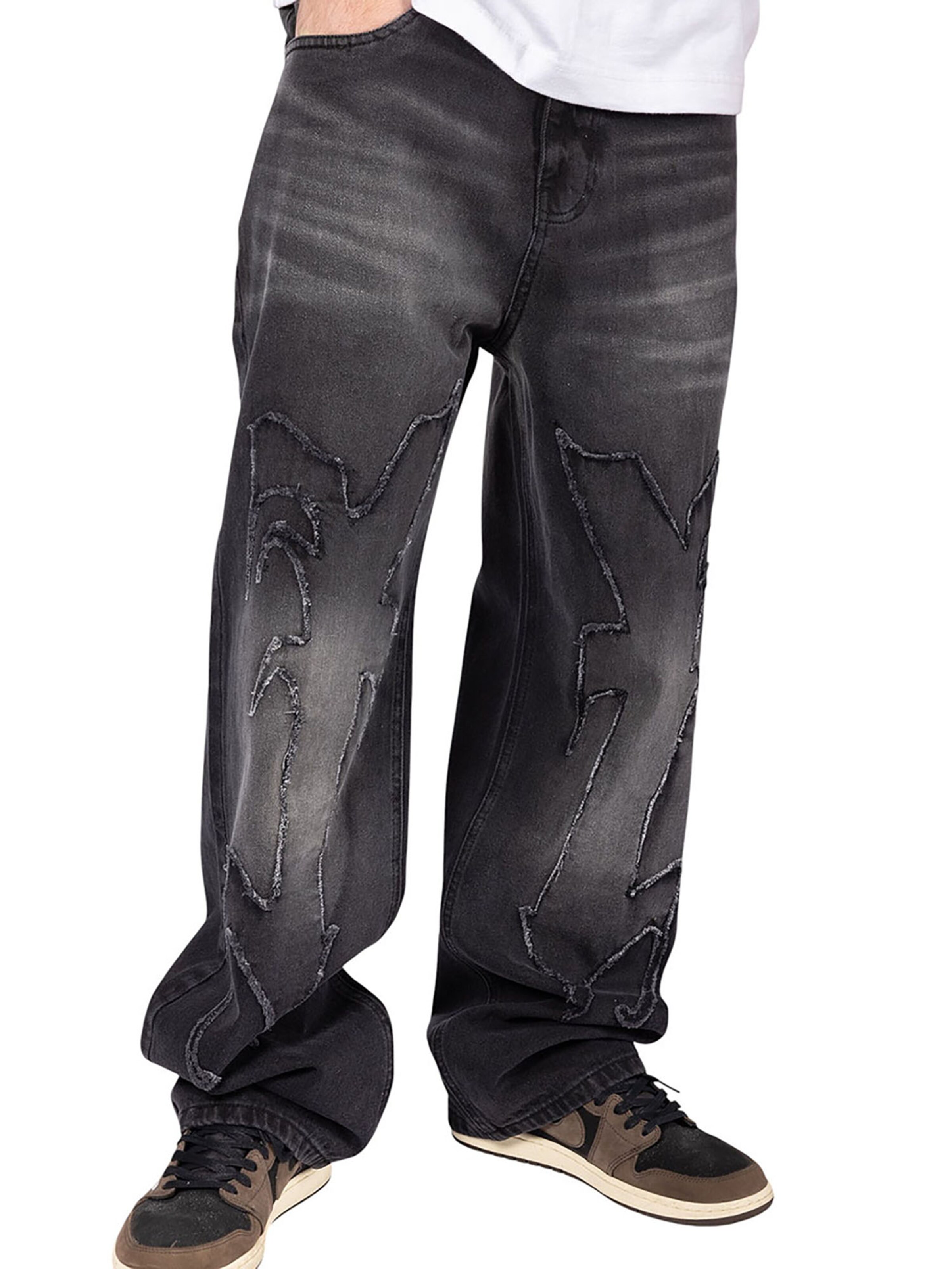 FAVELA Regular Jeans 'Aves Patch' in Black