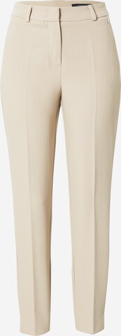 COMMA Regular Pantalon in Beige: voorkant